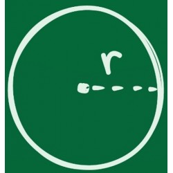 sticker mural mathematique rayon