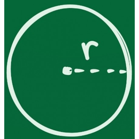 sticker mural mathematique rayon