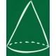 sticker mural mathematique cone