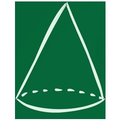 sticker mural mathematique cone