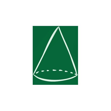 sticker mural mathematique cone