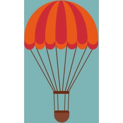 autocollant montgolfiere garcon