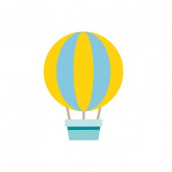 autocollant montgolfiere geant