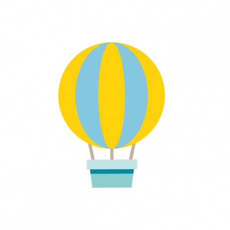 autocollant montgolfiere geant