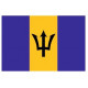 Sticker - Drapeau Barbade REFG844
