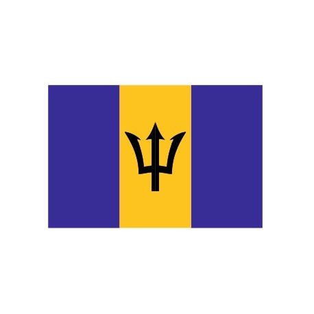 Sticker - Drapeau Barbade REFG844