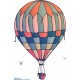 autocollant mural montgolfiere coeur