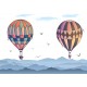 autocollant mural montgolfiere deco