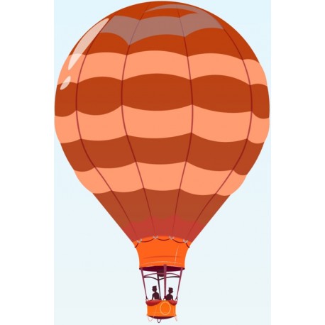autocollants muraux montgolfiere chambre enfant