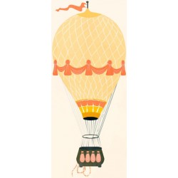 autocollants muraux montgolfiere decoratif