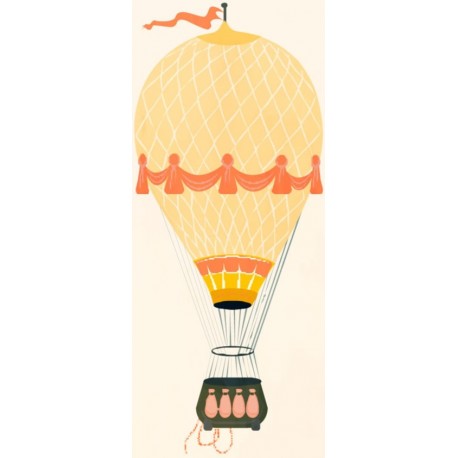 autocollants muraux montgolfiere deco