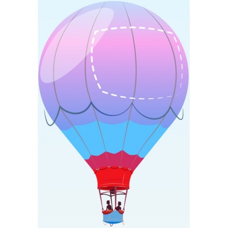 autocollants muraux montgolfiere decoratif