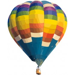 autocollants muraux montgolfiere enfant