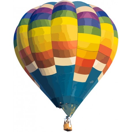 autocollants muraux montgolfiere decoration