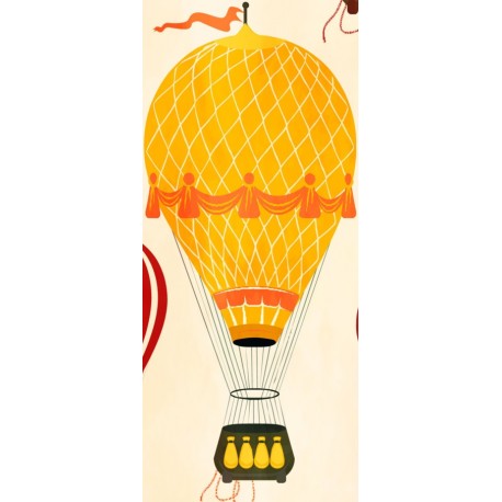 autocollants muraux montgolfiere enfant