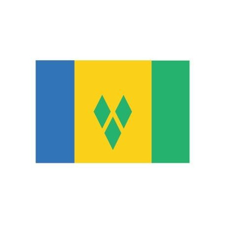 Sticker - Drapeau Saint Vincent REFG846