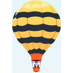 autocollants muraux montgolfiere pas cher