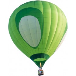 autocollants muraux montgolfiere vert
