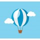 sticker mural montgolfiere chambre