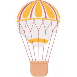 sticker mural montgolfiere deco