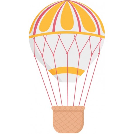 sticker mural montgolfiere ciel