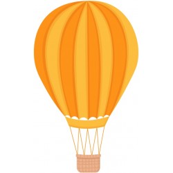 sticker mural montgolfiere decoratif