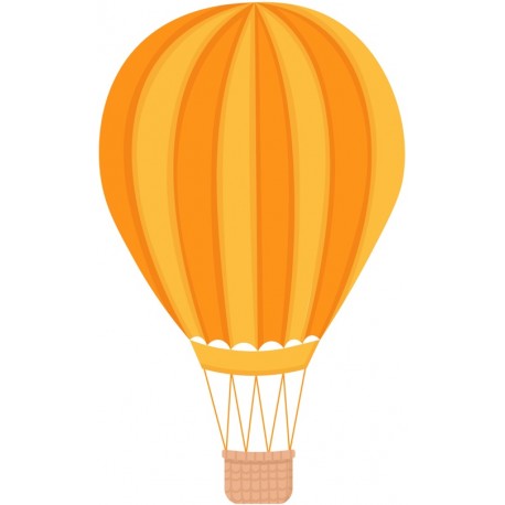 sticker mural montgolfiere deco