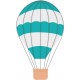 sticker mural montgolfiere decoratif
