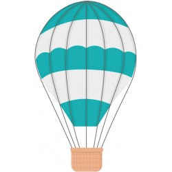 sticker mural montgolfiere decoration