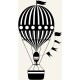sticker mural montgolfiere garcon