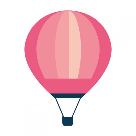 sticker mural montgolfiere paysage