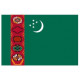 Sticker - Drapeau Turkmenistan REFG850