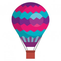 stickers montgolfiere decoration