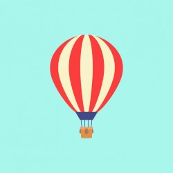 stickers montgolfiere geant