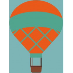 stickers muraux montgolfiere chambre garcon