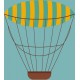 stickers muraux montgolfiere deco