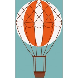 stickers muraux montgolfiere enfant