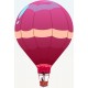 stickers muraux montgolfiere orange