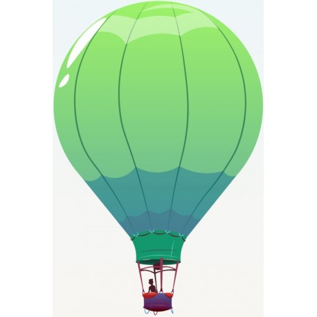 stickers muraux montgolfiere tendance