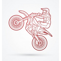 autocollant moto chambre