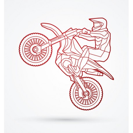 autocollant moto chambre