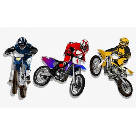 autocollant mural moto bordeau