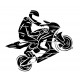 autocollant mural moto garcon