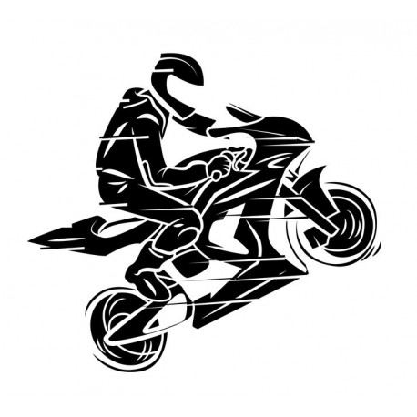 autocollant mural moto garcon