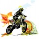 autocollants moto chambre