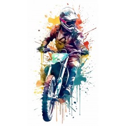 autocollants moto vert