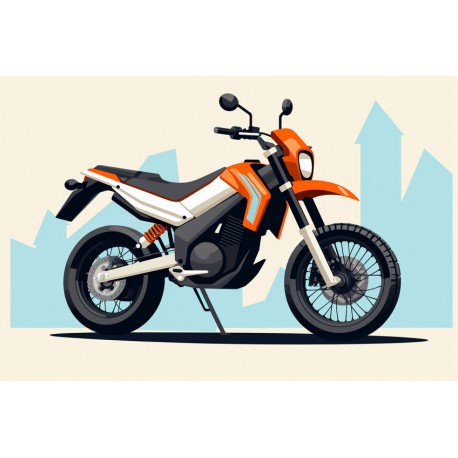 sticker moto chambre decoration