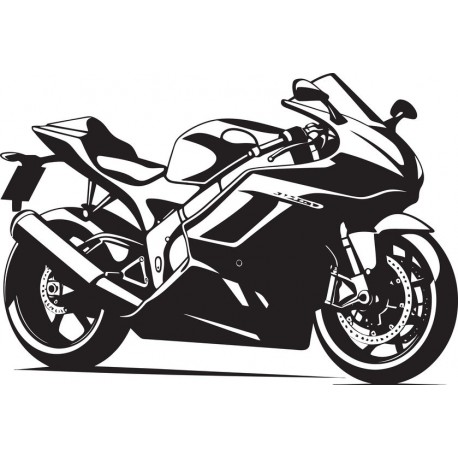 sticker moto jaune moutarde