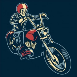 sticker mural moto chambre