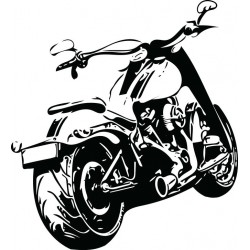 sticker mural moto deco
